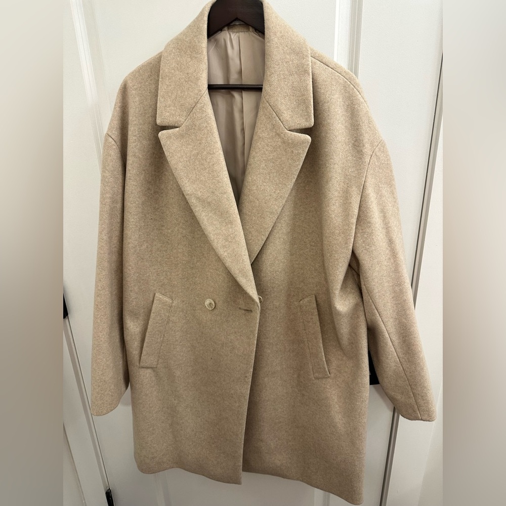 Zara Double-Breasted Coat - Picture 1 of 3